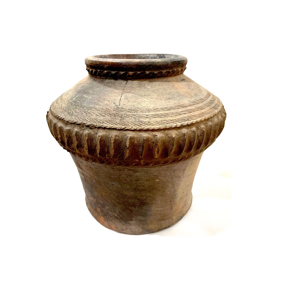 Antique Primitive Philippines Mindanao Manobo Pottery Jar