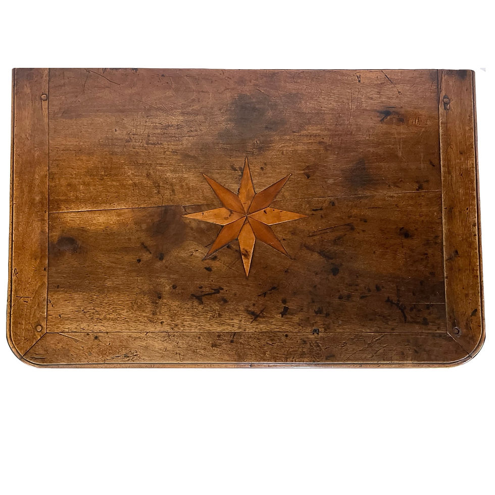 Thumbnail: 18th Century Louis XV French Provincial Walnut Side Table With Inlaid Top