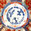 Thumbnail: Antique Japanese Imari Style Charger Plate - Hand-Painted Wisteria & Iris