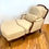 Thumbnail: SOLD: Vintage Sherrill Carved Frame Bergere and Ottoman - Like New