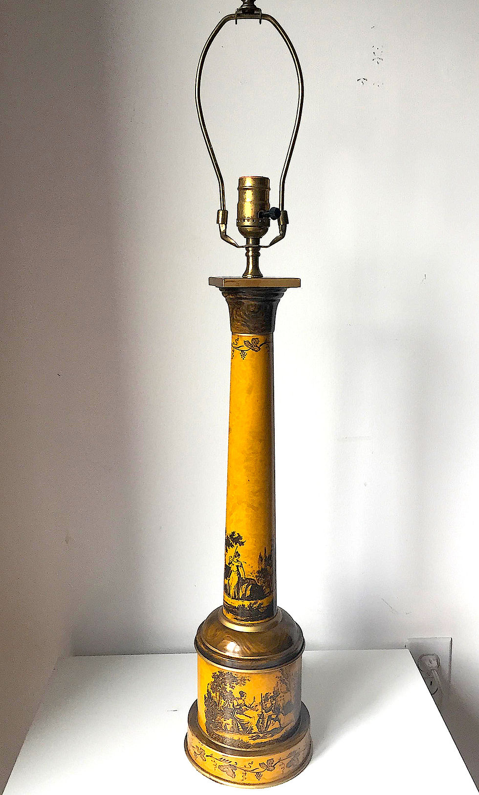 Thumbnail: SOLD: Italian Tole Neoclassical Lamp & Shade