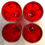 Thumbnail: SOLD: Fostoria Argus Ruby Tall Tumblers -Set of Four