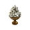 Thumbnail: SOLD: Vintage Italian Faience Majolica Petite Topiary With Blanc De Chine Grapes