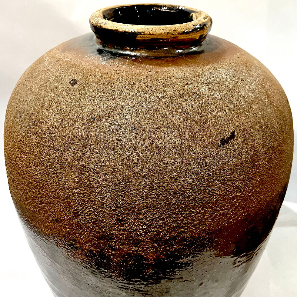 Thumbnail: 19th Century Japanese Tsubo Stoneware Storage Jar