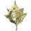 Thumbnail: Virginia Metalcrafters Solid Cast Brass Poinsettia Leaf Dish - 1948 - Bottom