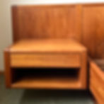 Thumbnail: 1970's D-Scan Danish Modern Teak Queen Platform Bed With Floating Nightstands