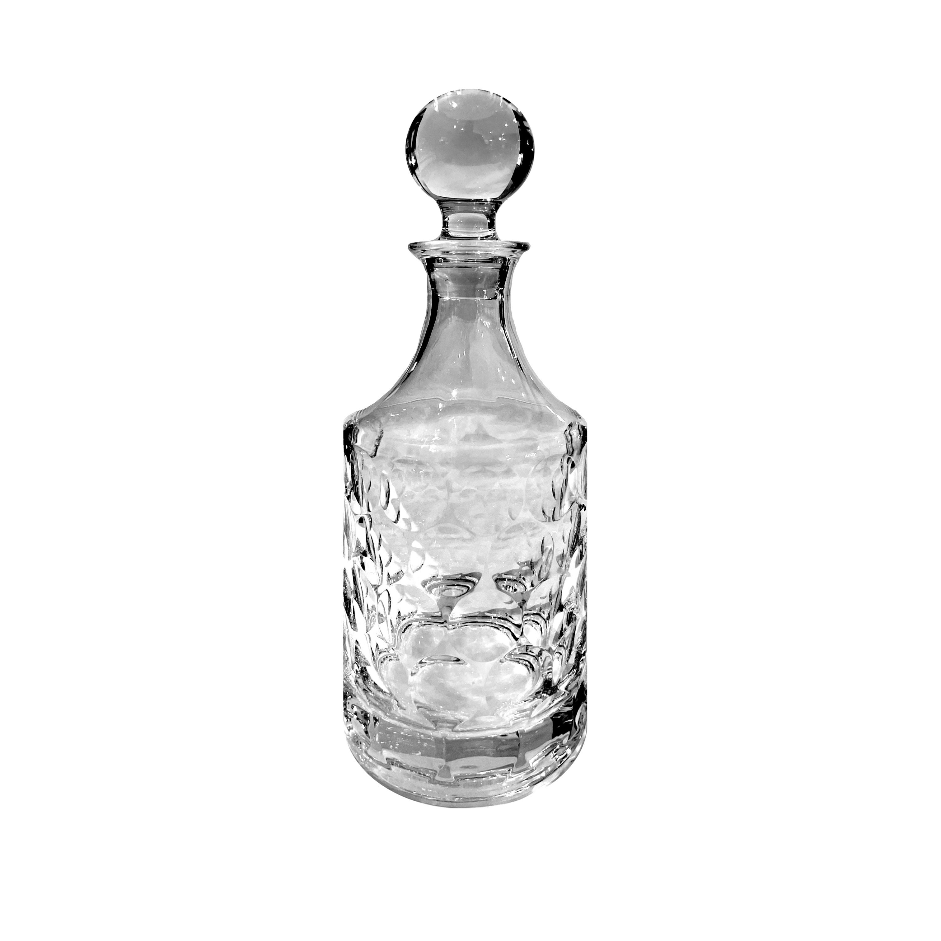 Mid 20th Century Mid-Century Modern Cut Lead Crystal Decanter