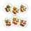 Thumbnail: 1960's Hand-Painted Red Ware Dinner Plates - Stangl Orchard Song- Set Six