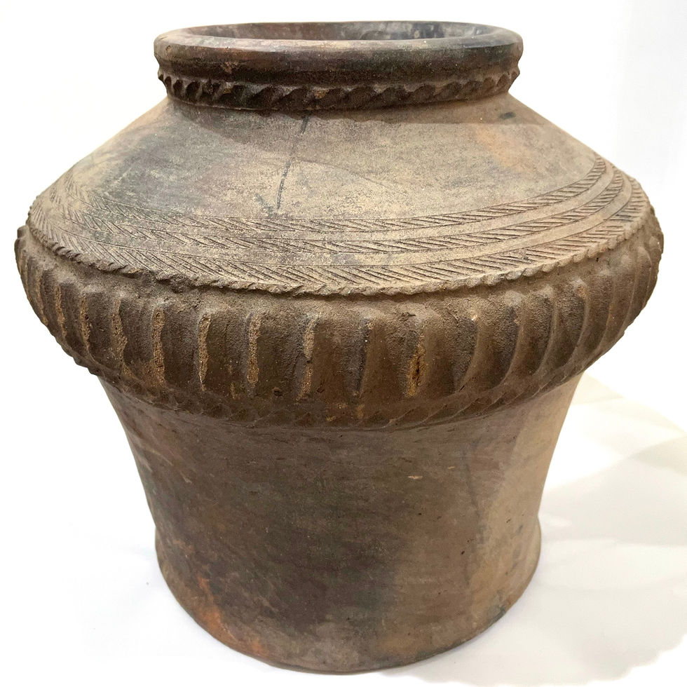 Thumbnail: SOLD: Antique Primitive Philippines Mindanao Manobo Pottery Jar