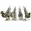 Thumbnail: Mid-20th Century Italian Cast Silvered Metal Pheasants - Set of 4