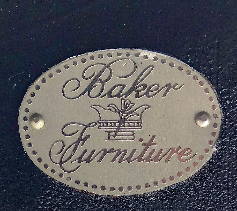 Thumbnail: SOLD: Baker Furniture Archetype Dining Chairs with Cowhide Upholstery - Set of 4