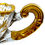 Thumbnail: SOLD: 1930's "Rosepoint" Gold Encrusted Etched Oval Crystal Bowl : Cambridge