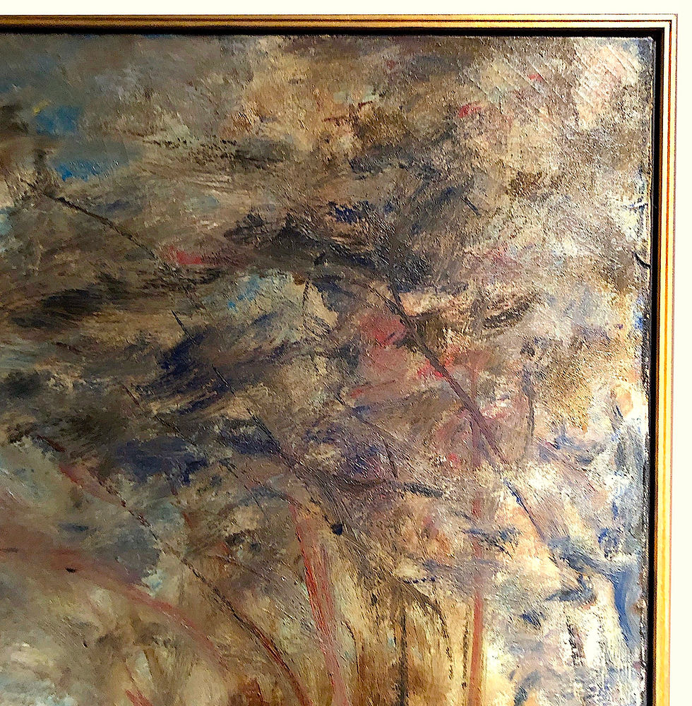 Thumbnail: SOLD: Robert Baranet "Wind Tunnel" Abstract Landscape Painting