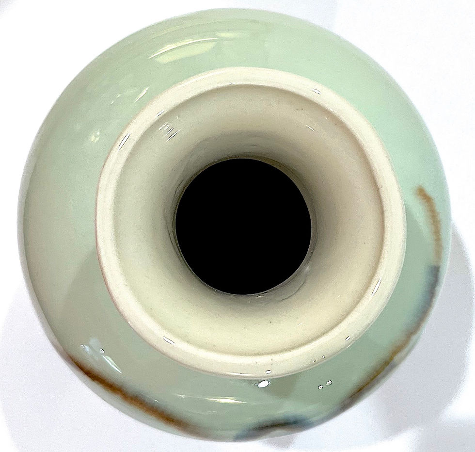 Thumbnail: Mid-Century Modern Vontury Hand-Decorated Porcelain Studio Vase