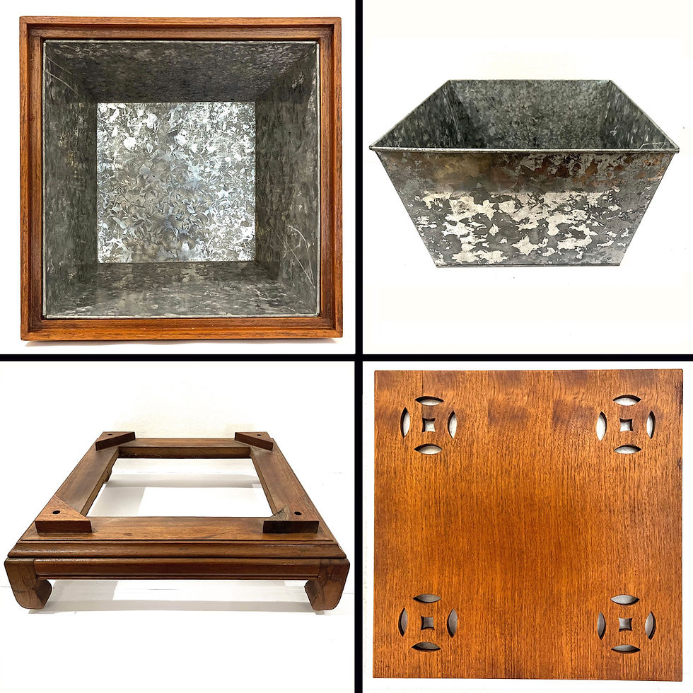 Thumbnail: SOLD: Chinese Mahogany Planters by George Zee - Pair