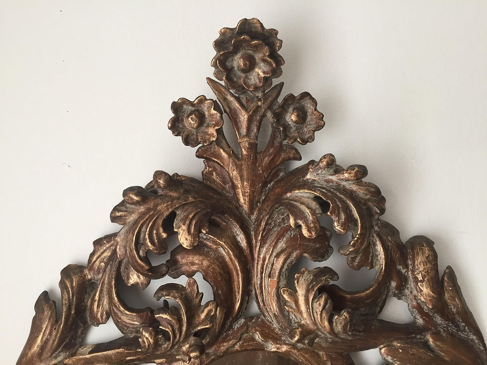 Thumbnail: SOLD: 19th Century Italian Baroque Carved Mirror
