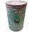 Thumbnail: Antique Verdigris Patinated Metal Industrial Storage Canister or Accent Table