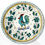 Thumbnail: SOLD: Vintage Deruta Italian Pottery Green Rooster Large Cup/Saucer Set- 4 Pcs