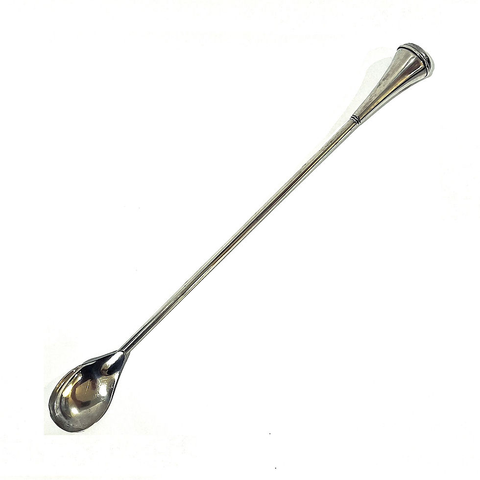 SOLD: 1930's Sterling Silver Cocktail Martini Spoon Muddler by John Hasselbring