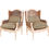 Thumbnail: Louis XV Caned Wingback Bergeres - Clarence House Cushions - Pair