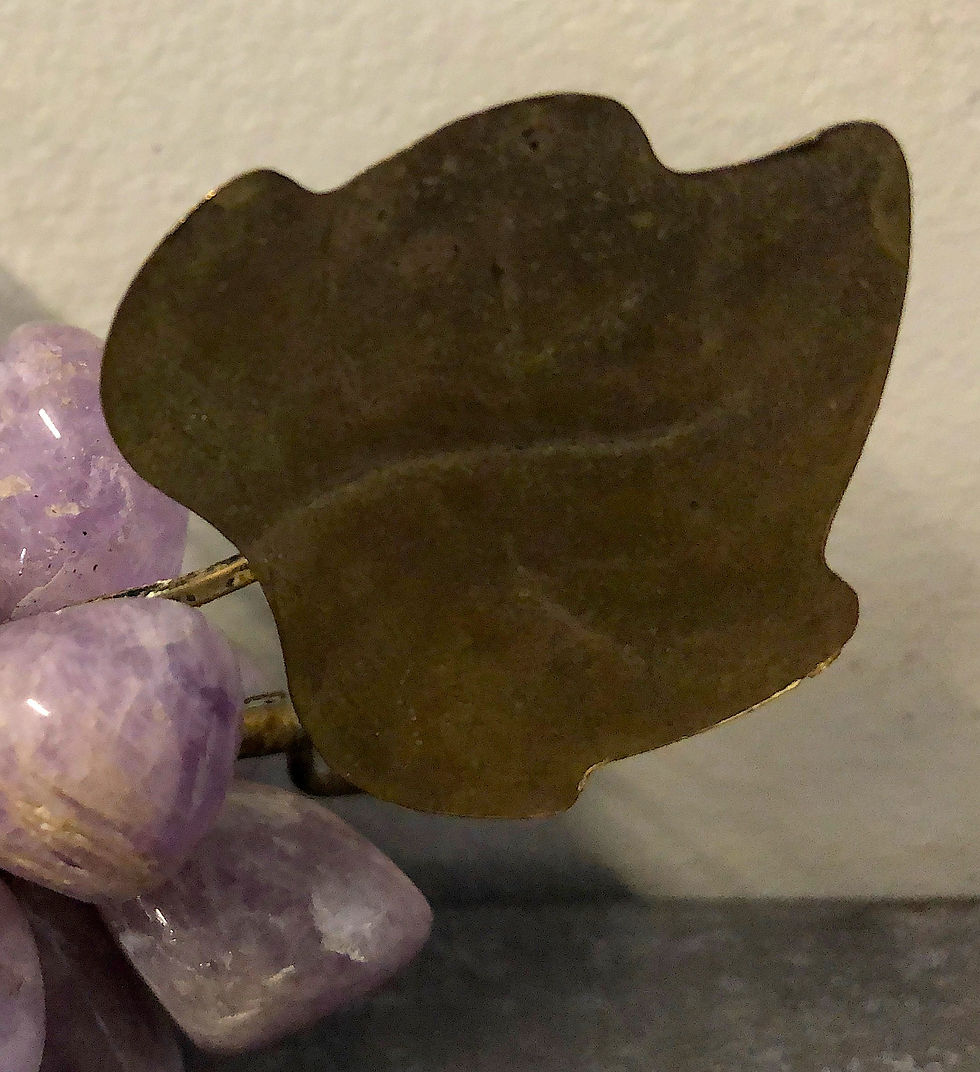 Thumbnail: SOLD: Chinese Jade Plum & Grapes