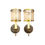 Thumbnail: SOLD: Gold and Silver Leaf "Twig" Parc Royal Sconce Pair by Corbett