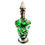Thumbnail: Decanter Pair - Bohemian Green Glass With Sterling Silver Overlay