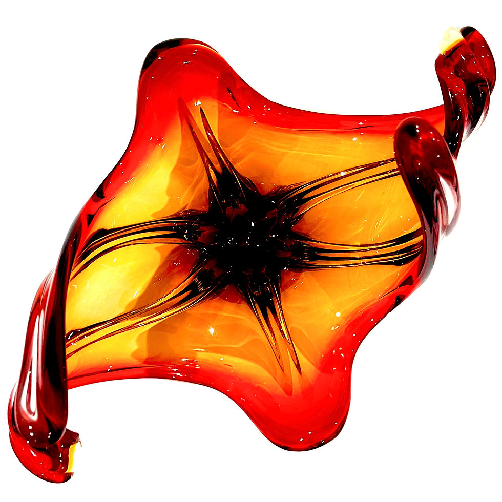 Thumbnail: 1960's Murano Wave Centerpiece Bowl