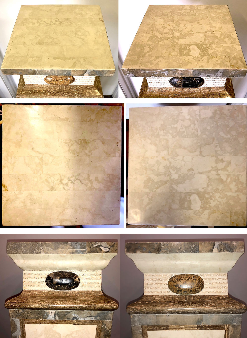 Thumbnail: SOLD: Maitland Smith Ltd. Tessellated Marble Pedestals - Pair