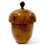 Thumbnail: SOLD: Acorn-Shaped Vintage Faux Burl Tea Caddy Box