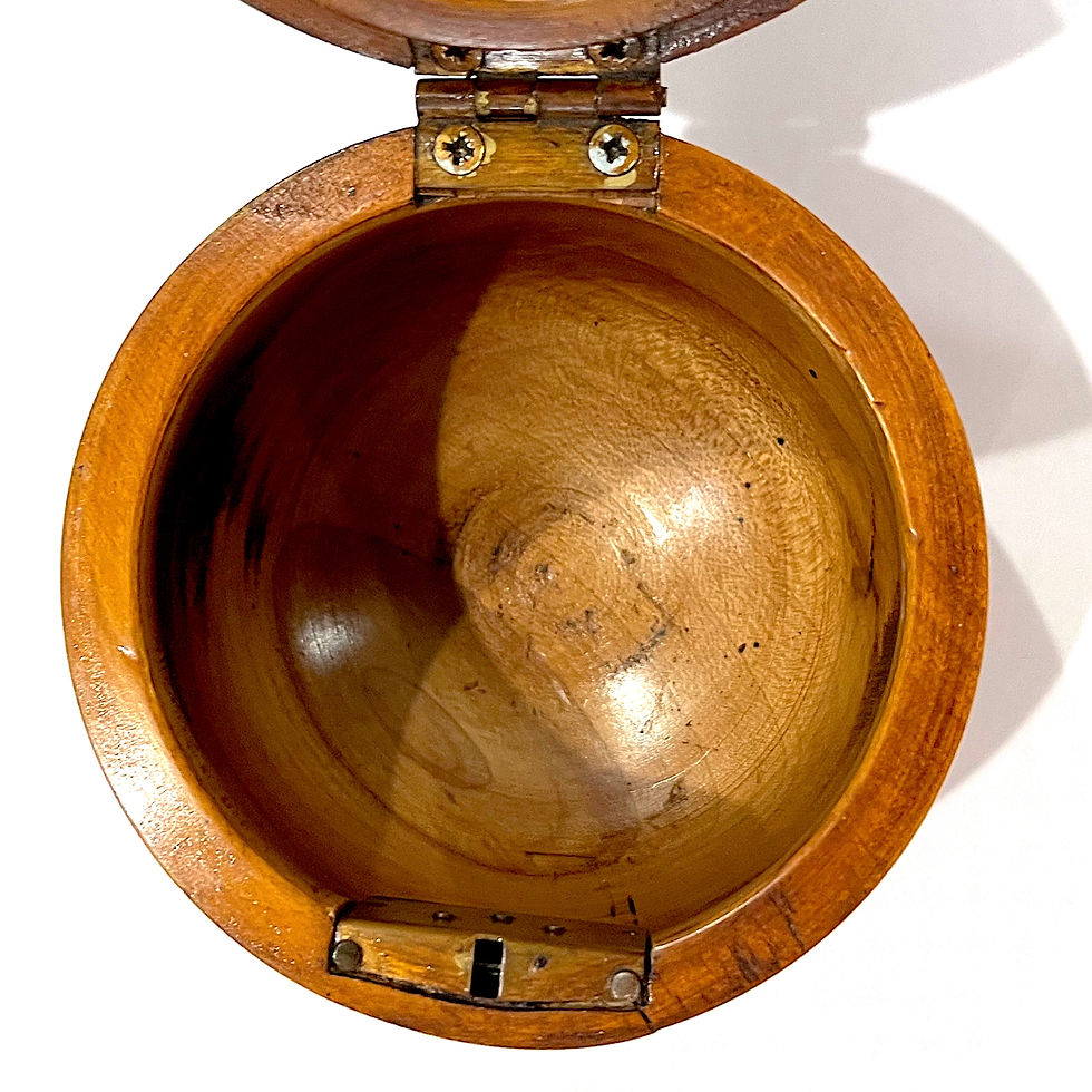Thumbnail: SOLD: Antique Pear-Shaped Tea Caddy Covered Box