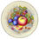 Thumbnail: Aynsley Orchard Fruit Gold Luncheon/Salad Plates - Hand-Painted - Set of Eight