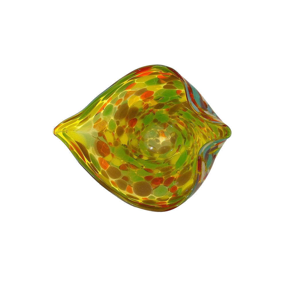 SOLD: Mid-Century Modern Murano "Tutti-Fruity" Blown Glass Dish