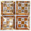Thumbnail: MCM Georges Briard "Celestrial" Gold Embellished Snack Plates - Set of Four