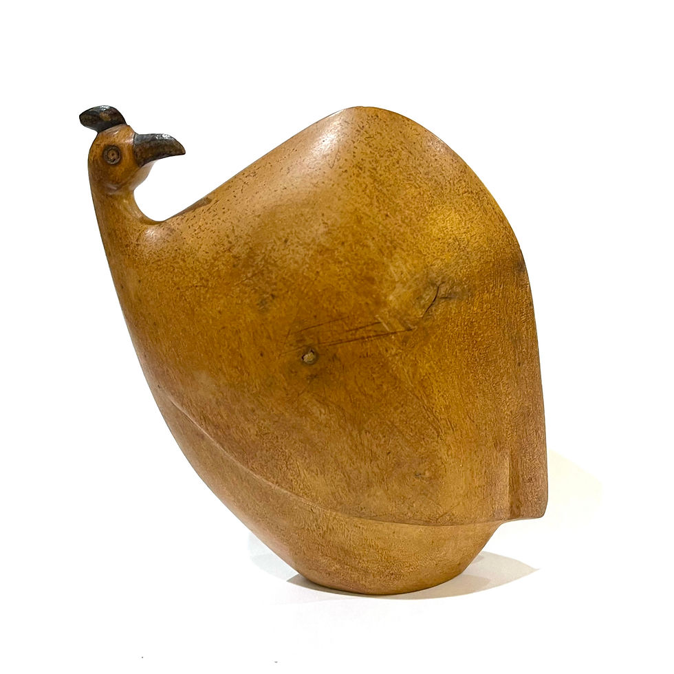 Thumbnail: SOLD: Mid-Century Modern Carved Game Hens - Set of 3