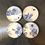 Thumbnail: SOLD: Blue & White Chinoiserie Salad Plate Quartet