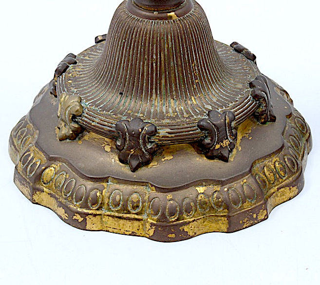 Thumbnail: SOLD: French Gilt Bronze Candlesticks - PAIR