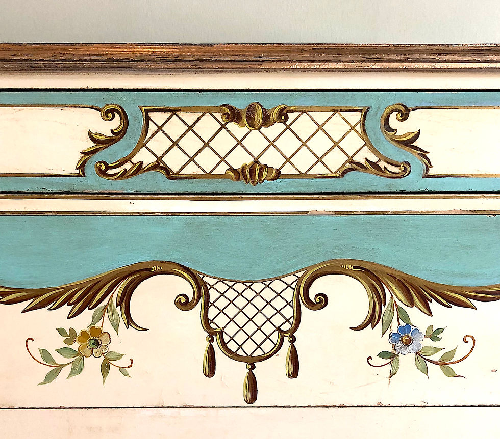 Thumbnail: SOLD: 1920s Venetian Painted Dresser Commode