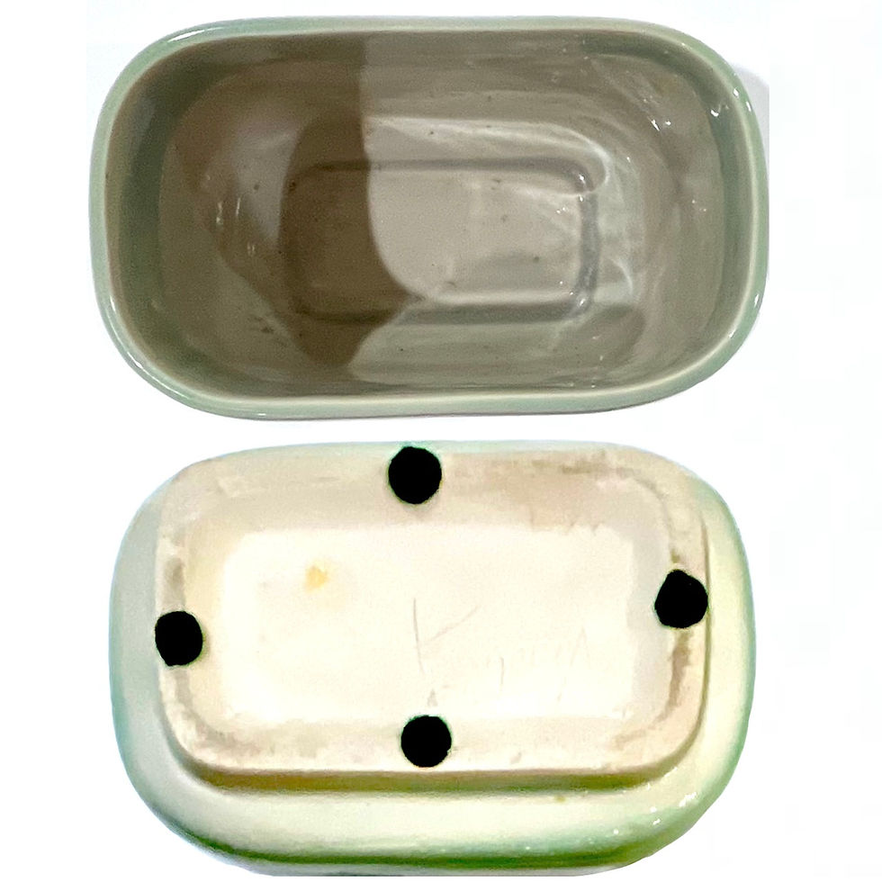 Thumbnail: Mid Century Modern Porcelain Cachepot Pair by F. Joseph Von Tury