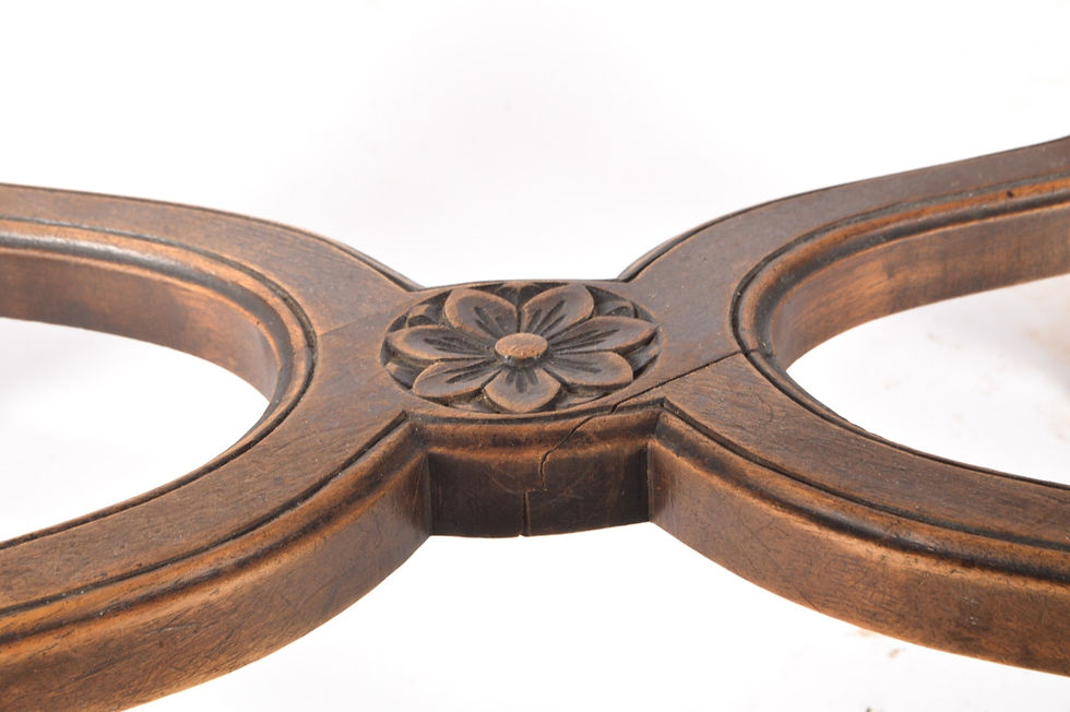 Thumbnail: SOLD: Louis XV Carved Walnut Chairs - Set of Six
