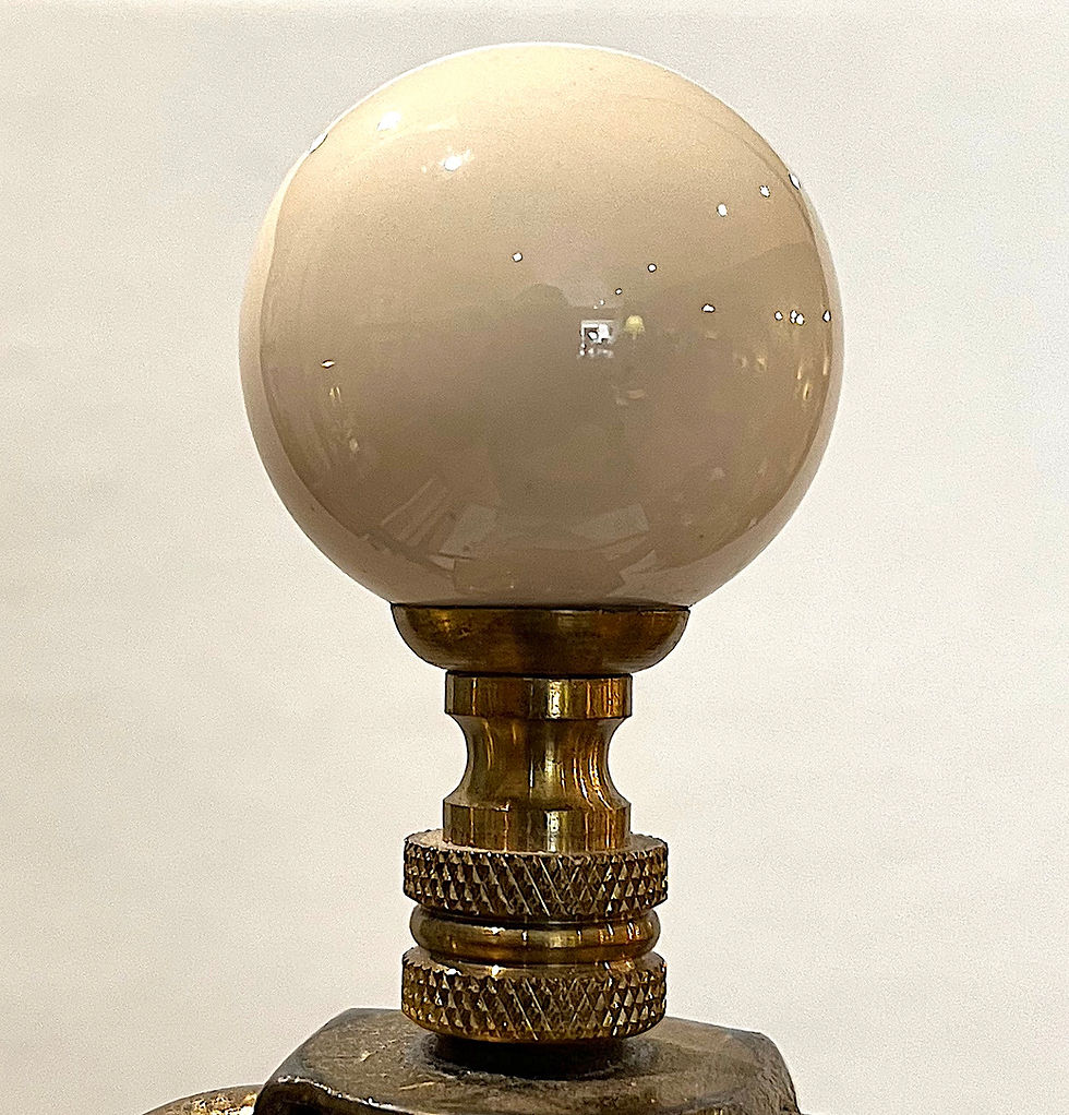 Thumbnail: SOLD: 1970's Hexagonal Ginger Jar Table Lamp by Frederick Cooper
