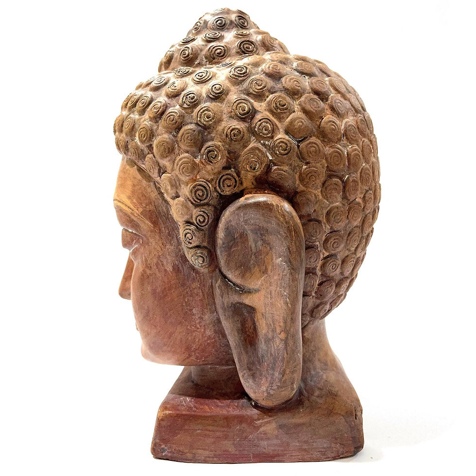 Thumbnail: SOLD: Antique Burmese Terracotta Clay Buddha - 10.5" High