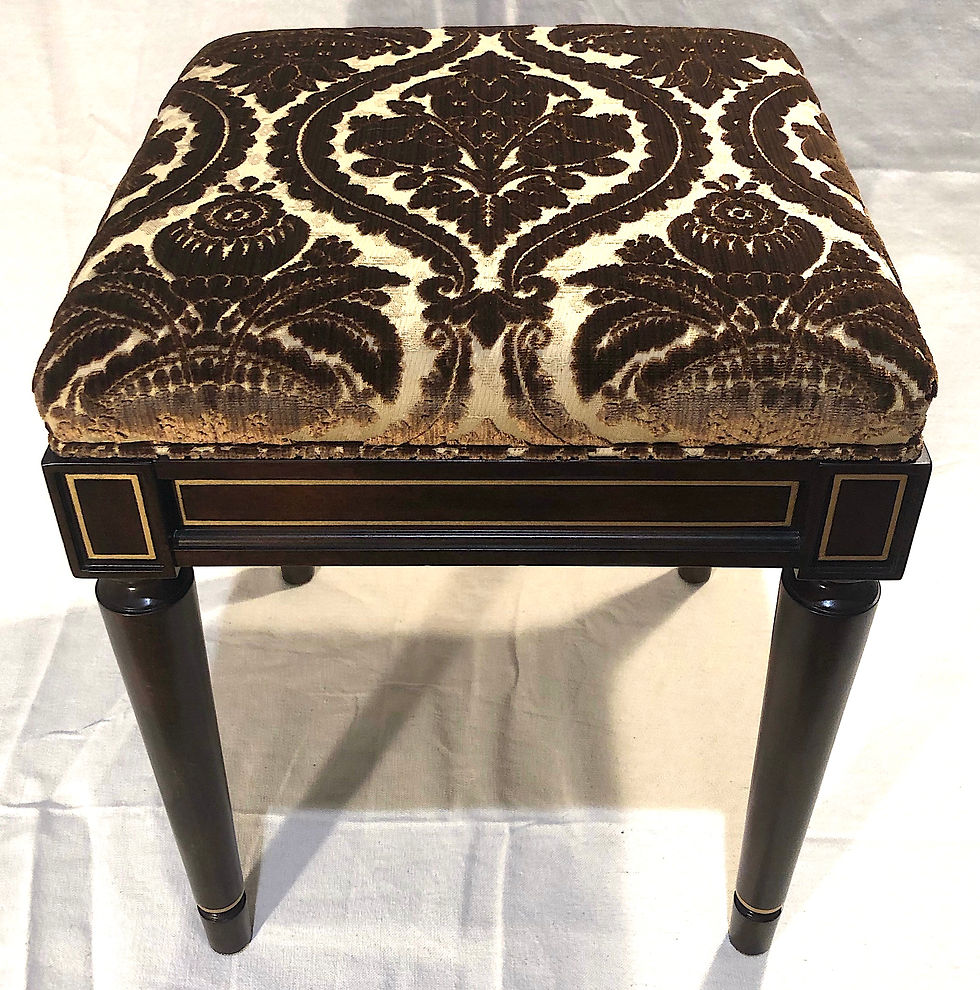 Thumbnail: SOLD: Kindel Louis XVI Stools - a Pair