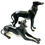 Thumbnail: SOLD: Vintage Art Moderne Bronze Greyhound Whippet Figures - a Pair