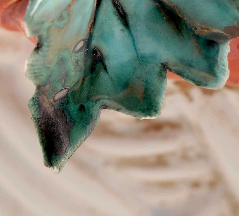 Thumbnail: SOLD: Italian Majolica Faience Fruits of the Sea Centerpiece