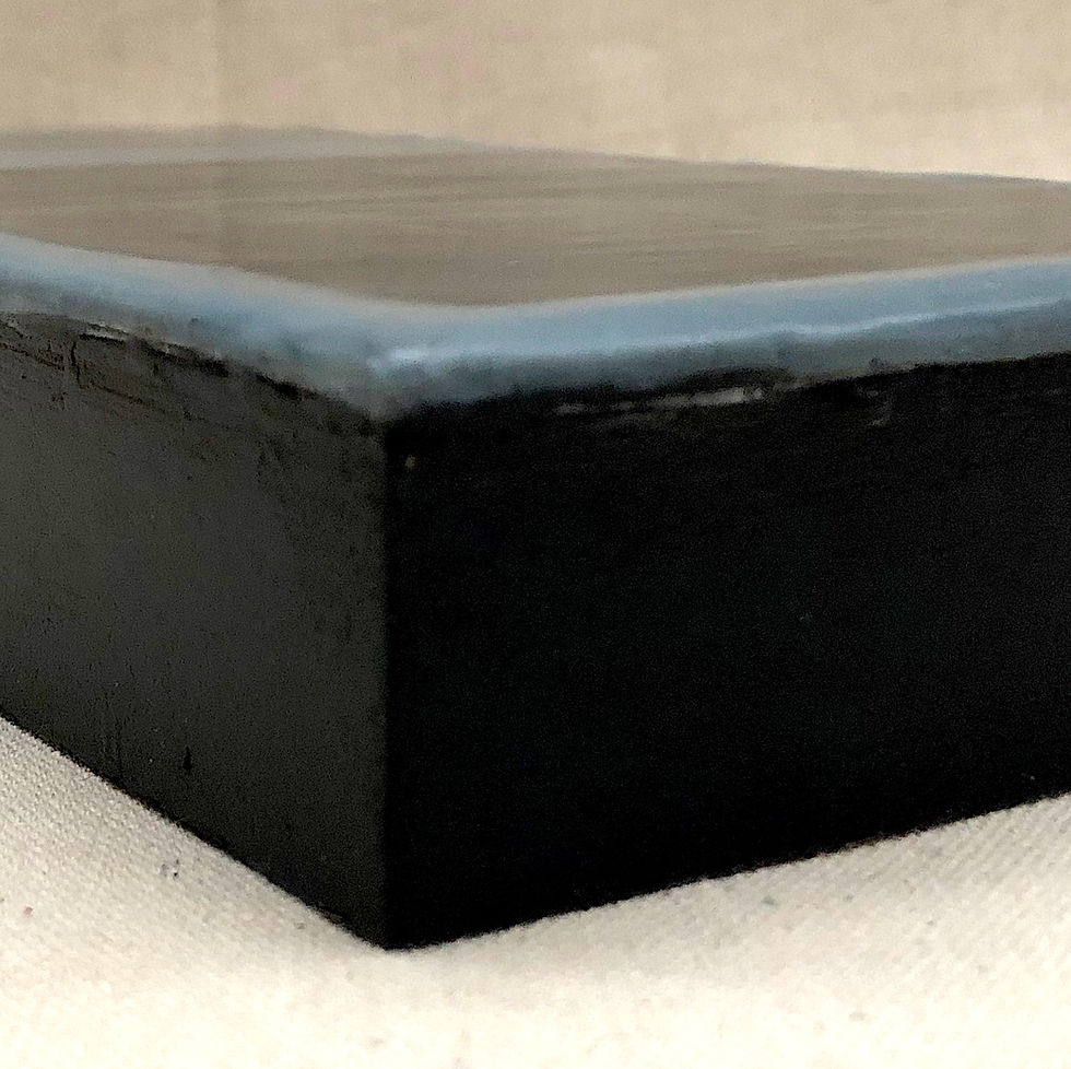 Thumbnail: SOLD: Encaustic Abstract a La Mark Rothko in Blue and Gray