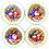 Thumbnail: Aynsley Orchard Fruit Gold Appetizer Plates - Hand-Painted - Set of Eight