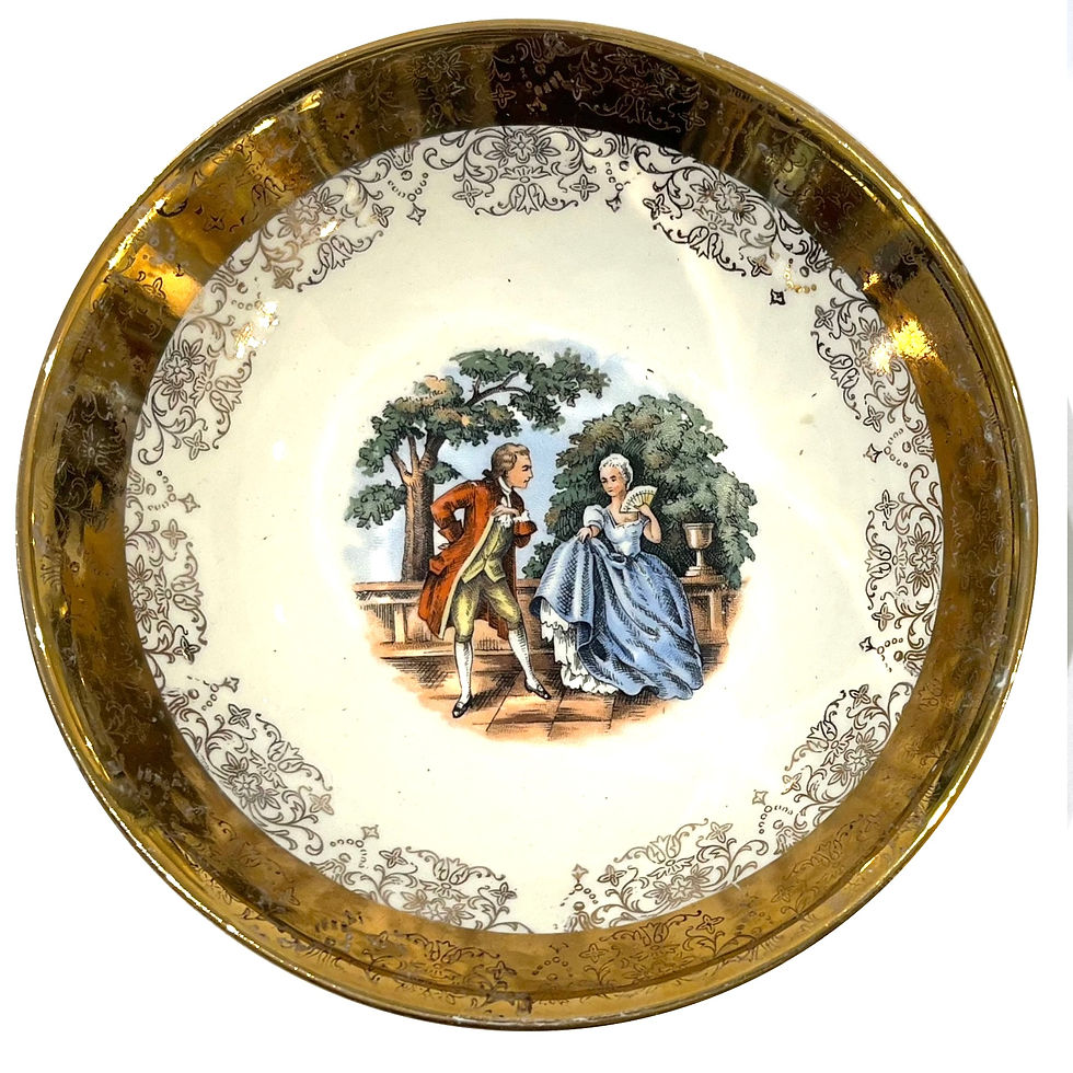 Thumbnail: Mid 20th Century 22 Carat Crest-O-Gold Sauce Bowls by Sabin - Set of 7