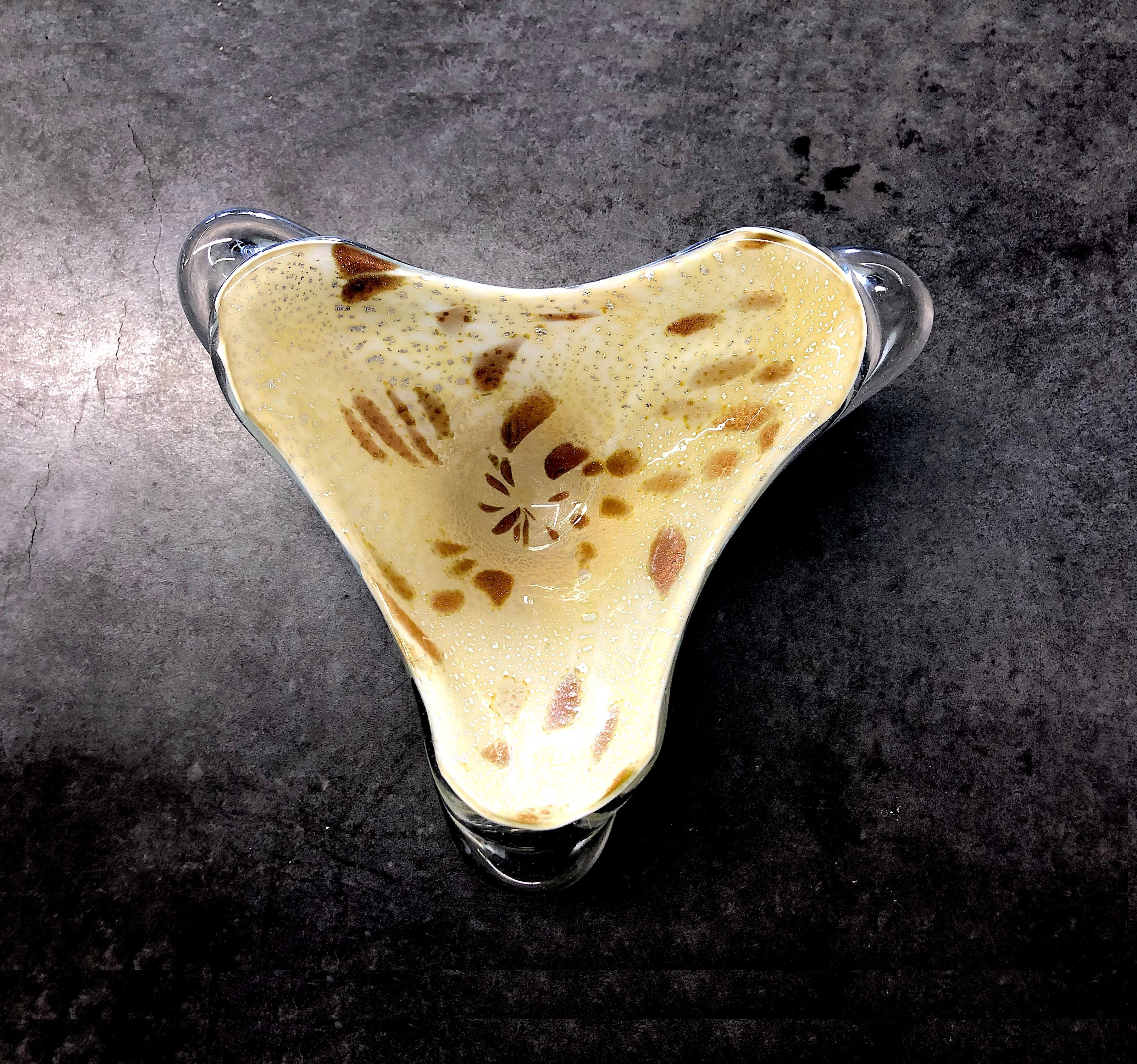 SOLD: Mid-Century Modern Murano Glass Dish - J. I. Company