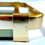 Thumbnail: Mid Century Modern Italian Brass & Smoke Glass Tray by M B - Medium